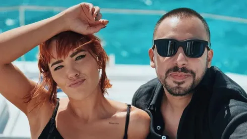 Thalí García y su esposo