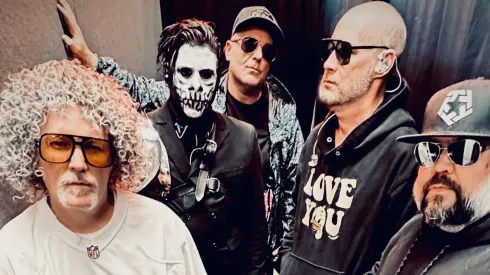 Los integrantes de Limp Bizkit, una de las bandas cabezas de cartel de Lollapalooza Chile 2024.