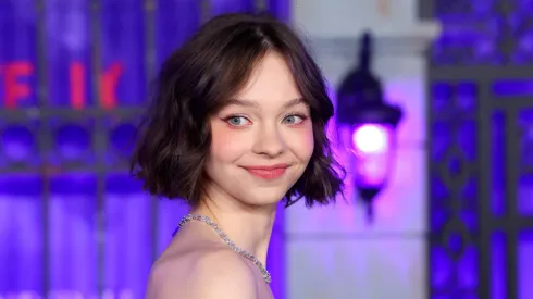 La actriz catapultó su fama con Merlina, en Netflix.