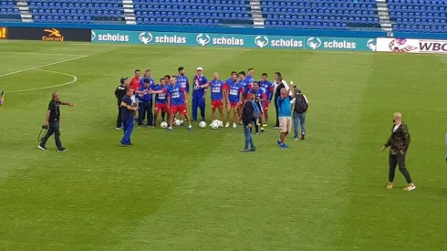 Todos los históricos llegaron esta tarde al Estadio Azul.