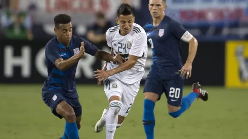 Alvarado jugó ante Uruguay y Estados Unidos.