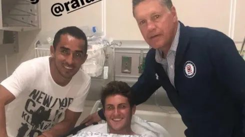 Baca y Peláez con Giménez