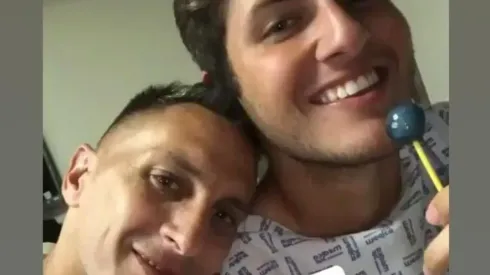 Los Giménez, padre e hijo, posan en una foto