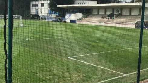 El césped de la cancha 2 está listo.