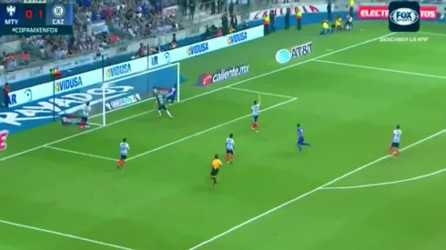 Gran servicio de Hernández a Caute. (Fox SportS)