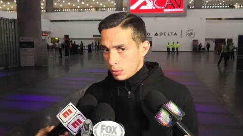 Marcone instantes antes de salir a Argentina