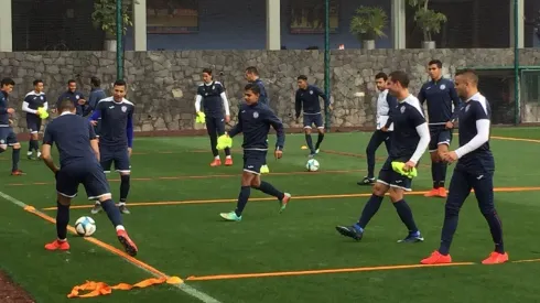 Pablo Aguilar entrenó a la par hoy.