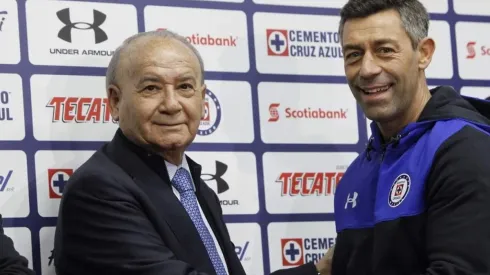 Billy Álvarez con Pedro Caixinha.