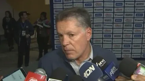 Ricardo Peláez habló con la prensa.