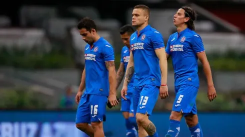 Cruz Azul en la derrota frente a Santos Laguna.