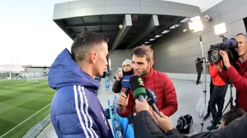 Marcone atendió a los medios hoy.