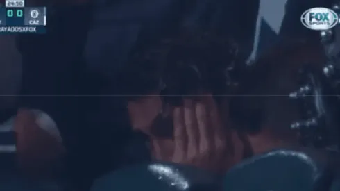 El sufrimiento de Javier Salas tras su lesión.