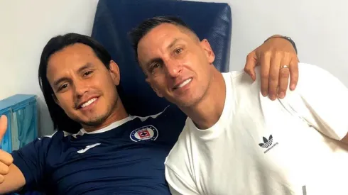 Giménez y Flores compartieron en La Noria.