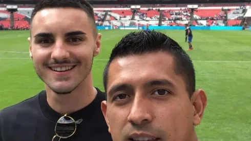 Hernández y Eustáquio fueron a ver a Cruz Azul.