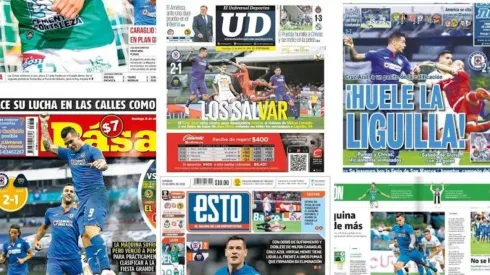 Las portadas de la victoria de Cruz Azul ante Pumas por la Liga MX