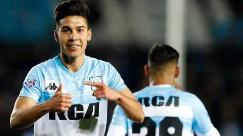 Guillermo Fernández en un partido de Racing Club.