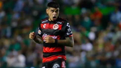 Gustavo Bou en el partido ante León.