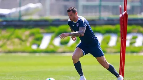 Milton Caraglio en la pretemporada.