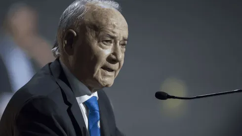 Guillermo Álvarez en conferencia de prensa.