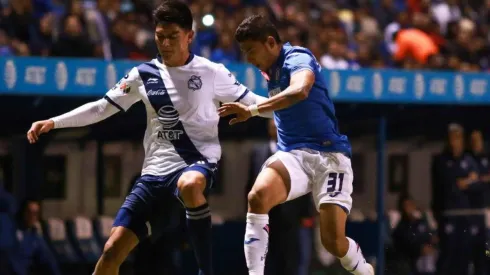 Cruz Azul enfrentando a Puebla en el Clausura 2019.
