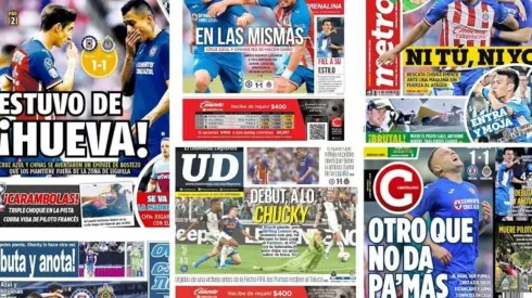 Las portadas del empate contra Chivas