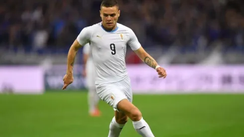 Jonathan Rodríguez en el amistoso ante Francia.