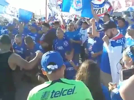 Video: Afición de Cruz Azul repleta los alrededores del Sam Boyd Stadium