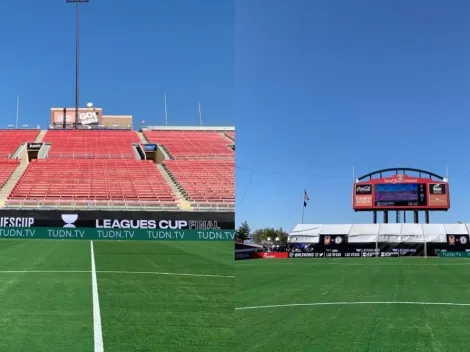 El pasto del Sam Boyd Stadium luce bien para la final de Leagues Cup