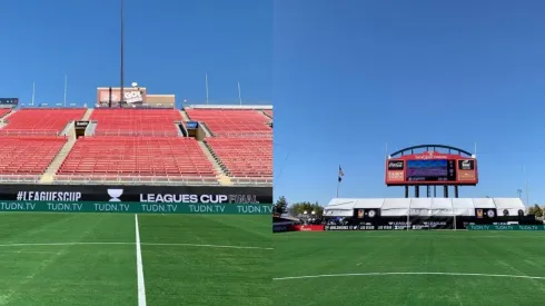 El pasto del Sam Boyd Stadium luce bien para la final de Leagues Cup