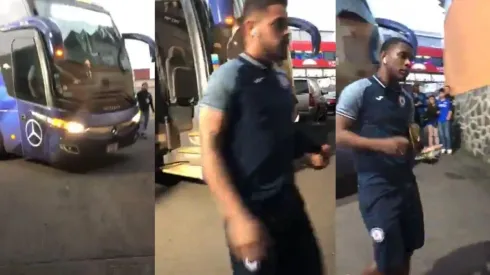 Video: Cruz Azul llega al estadio Azteca para enfrentar a Rayados de Monterrey