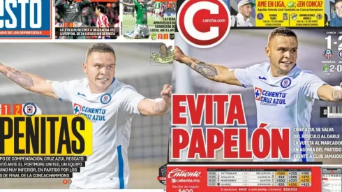 Cruz Azul y su remontada mágica se llevan las portadas en México
