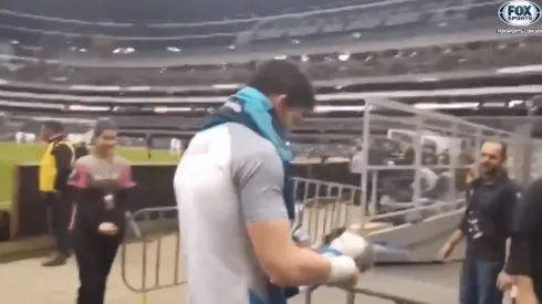 Jurado tuvo un destacable momento con la afición azul.