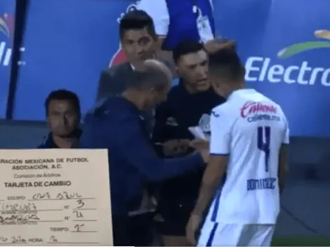 Mostraron la tarjeta de cambio que provocó polémica en el Morelia-Cruz Azul