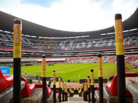 ¿Por qué la cancha del Azteca tiene marcas de NFL en el césped?