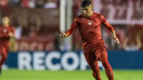 Franco en un partido de la Copa Sudamericana entre Independiente vs. Gremio