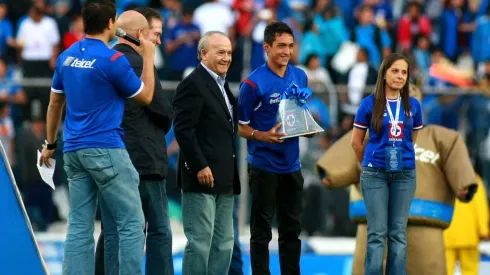 Guillermo Álvarez en un acto publicitario