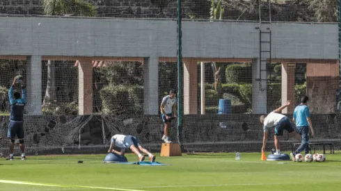 Jugadores de Cruz Azul en la primera sesión de entrenamientos de cara al Apertura 2020