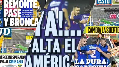 Cruz Azul, los penales y la polémica con Tigres se llevan las portadas