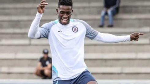 Borja en un entrenamiento de pretemporada