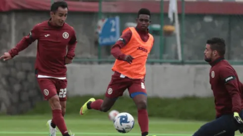 Rafael Baca y Jonathan Borja en un entrenamiento