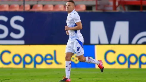 Jonathan Rodríguez celebrando su gol.