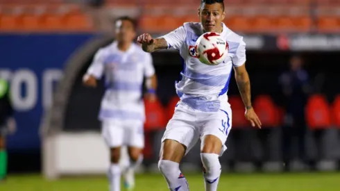 El Cata Domínguez en el partido ante San Luis