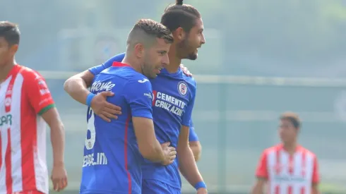 Pablo Ceppelini en el encuentro con la sub 20