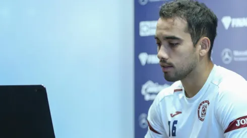 Adrián Aldrete en conferencia de prensa