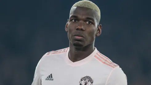 Paul Pogba en un partido con el Manchester United