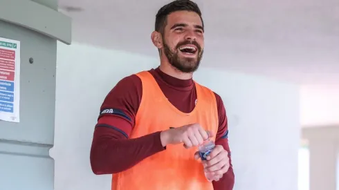Andrés Gudiño durante un entrenamiento de Cruz Azul