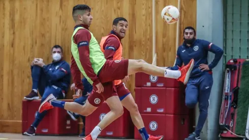 Pablo Ceppelini en el entrenamiento de Cruz Azul