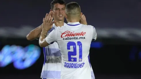 Lichnovsky y Jonathan Rodríguez en el Guard1anes