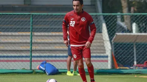 Rafael Baca entrenando en la Noria.