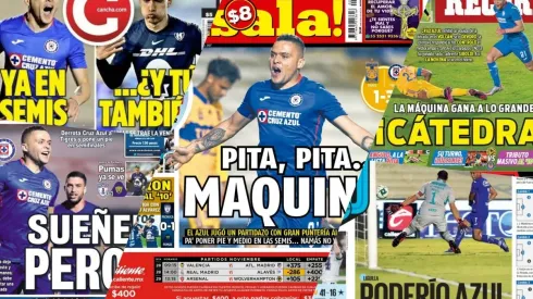 Todos los diarios destacaron a Cruz Azul.